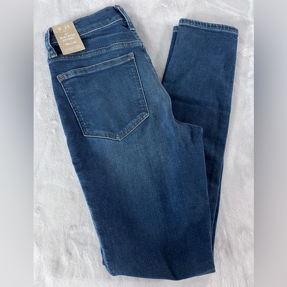 NWT Madewell 9" Mid-Rise Skinny Jeans TENCEL™ Denim Edition - Picture 4 of 7